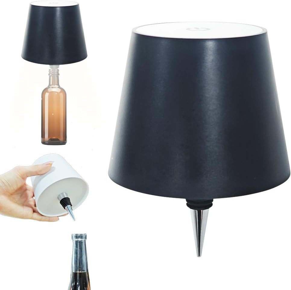 LitBottle™ - ワインボトルキャップ付きデスクライト Wine Bottle Cap Desk Lamp - USB RECHARGEABLE