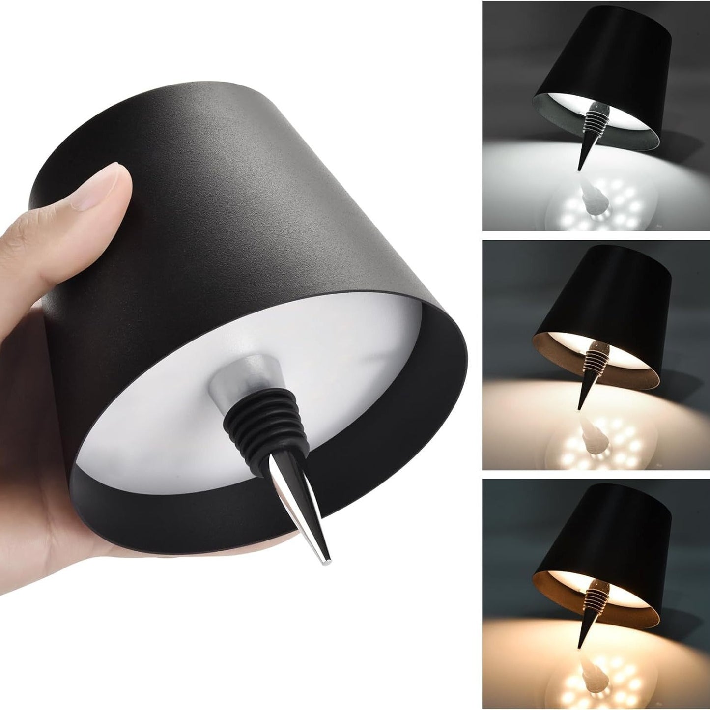 LitBottle™ - ワインボトルキャップ付きデスクライト Wine Bottle Cap Desk Lamp - USB RECHARGEABLE