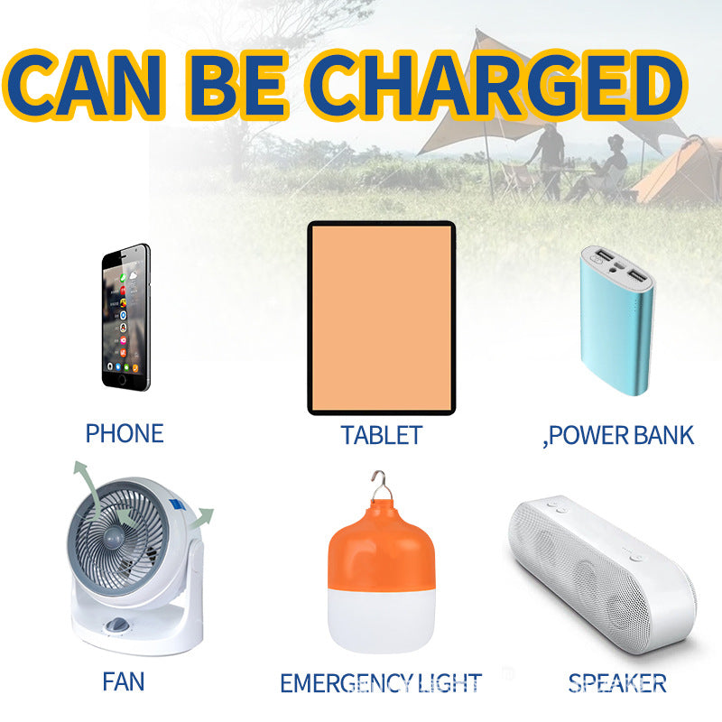 🌞⚡SolarPack Charge™ - ソーラーチャージャー折りたたみ式 5V 20W USB出力 キャンプ用🌞⚡