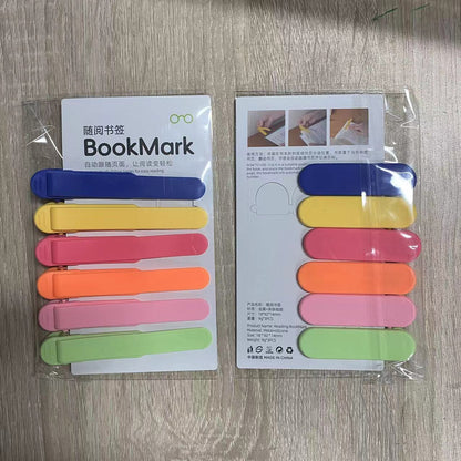 ColorClip Bookmarks™ - Reading bookmark clip silicone automatic record