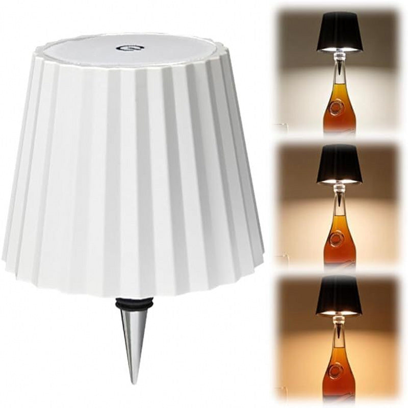 LitBottle™ - ワインボトルキャップ付きデスクライト Wine Bottle Cap Desk Lamp - USB RECHARGEABLE