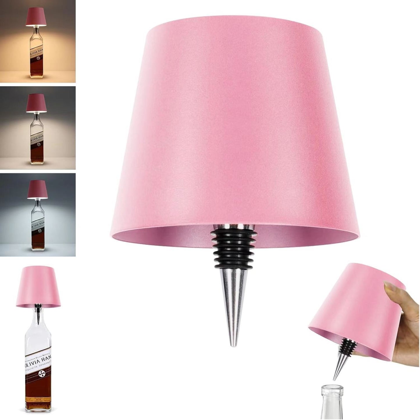 LitBottle™ - ワインボトルキャップ付きデスクライト Wine Bottle Cap Desk Lamp - USB RECHARGEABLE