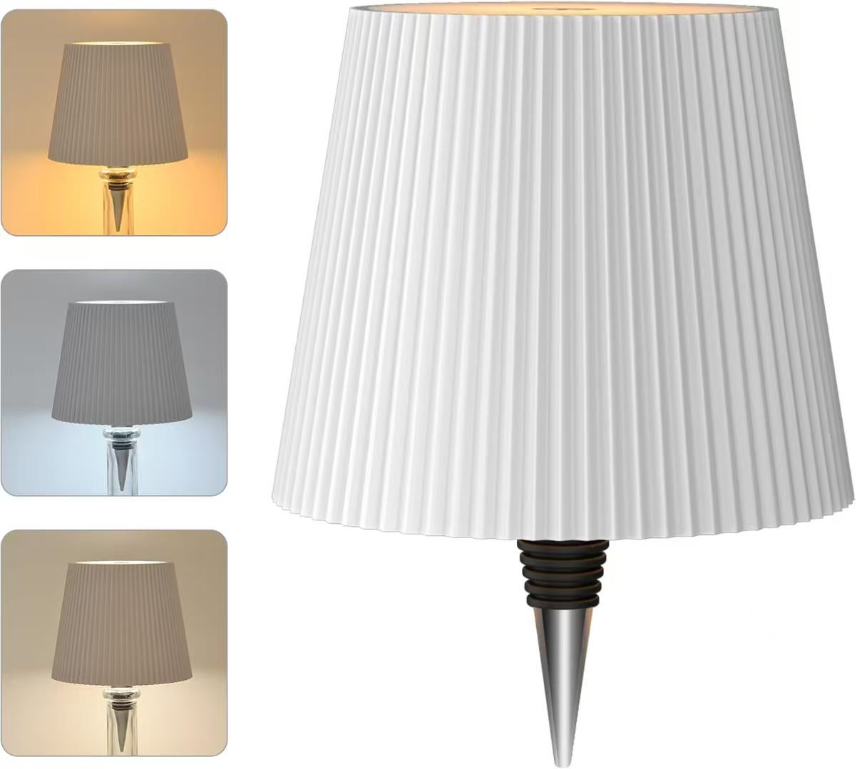 LitBottle™ - ワインボトルキャップ付きデスクライト Wine Bottle Cap Desk Lamp - USB RECHARGEABLE