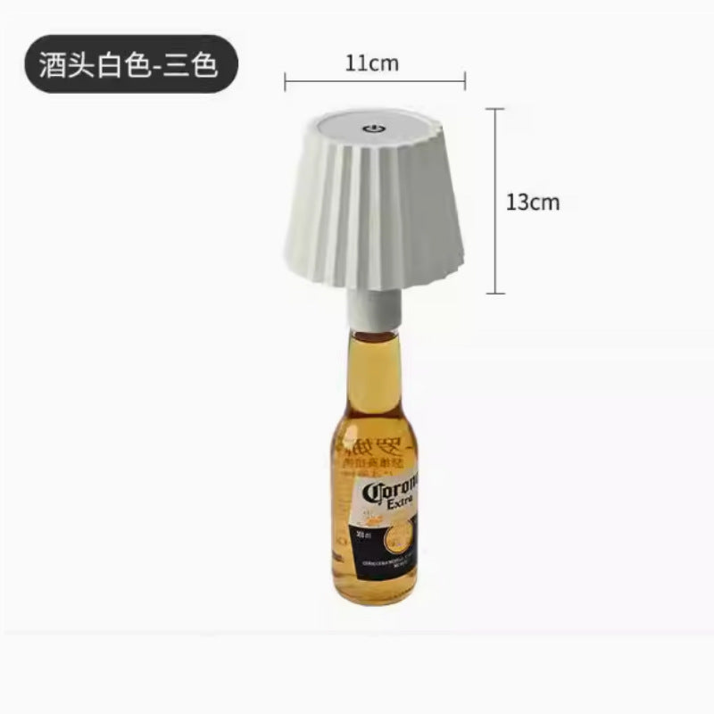 LitBottle™ - ワインボトルキャップ付きデスクライト Wine Bottle Cap Desk Lamp - USB RECHARGEABLE