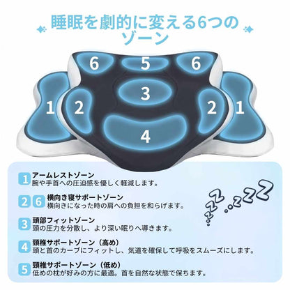 CerviBreeze™ 通気性メッシュ蝶形まくら